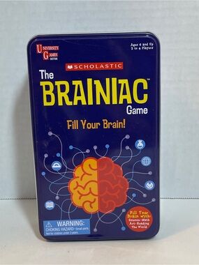 Scholastic The Brainiac Game Fill Your Brain University Games, Ages 6+